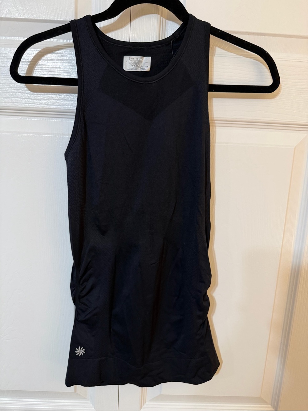Athleta Black Racerback Performance Long Tank